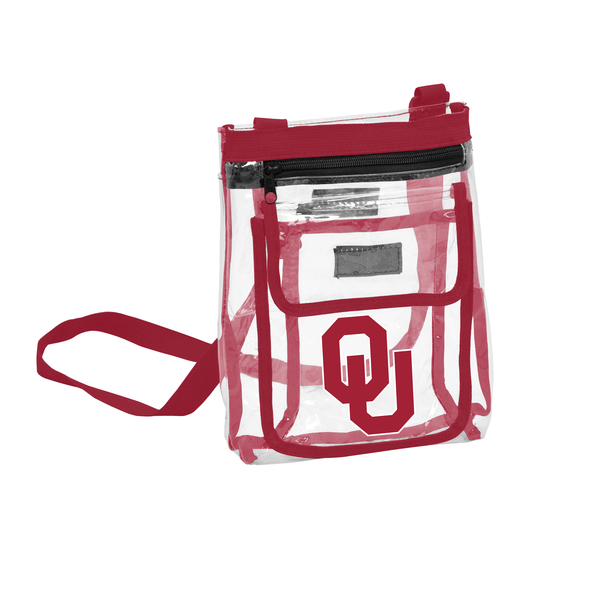 Logo Brands Oklahoma Gameday Clear Crossbody 192-66P-1